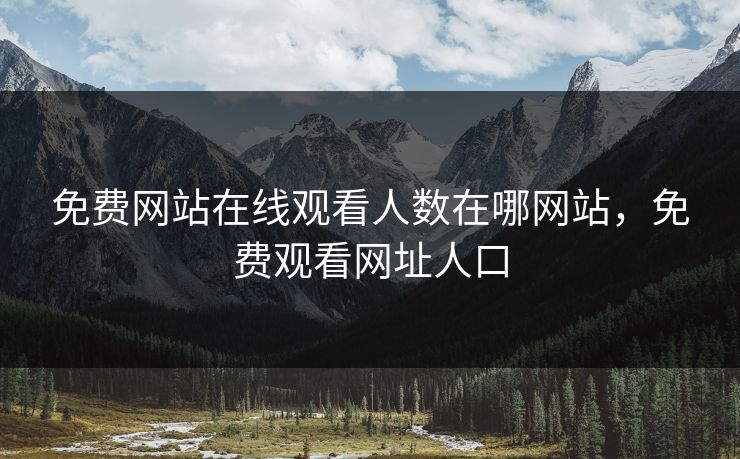 免费网站在线观看人数在哪网站，免费观看网址人口